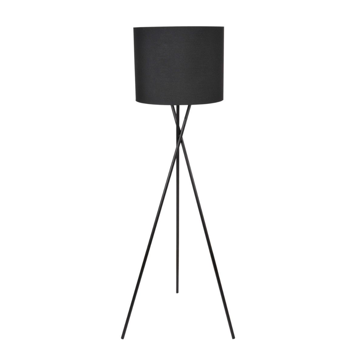 Lampa podłogowa czarna TEKLA 1xE27x20W wym:154x40x40cm Polux