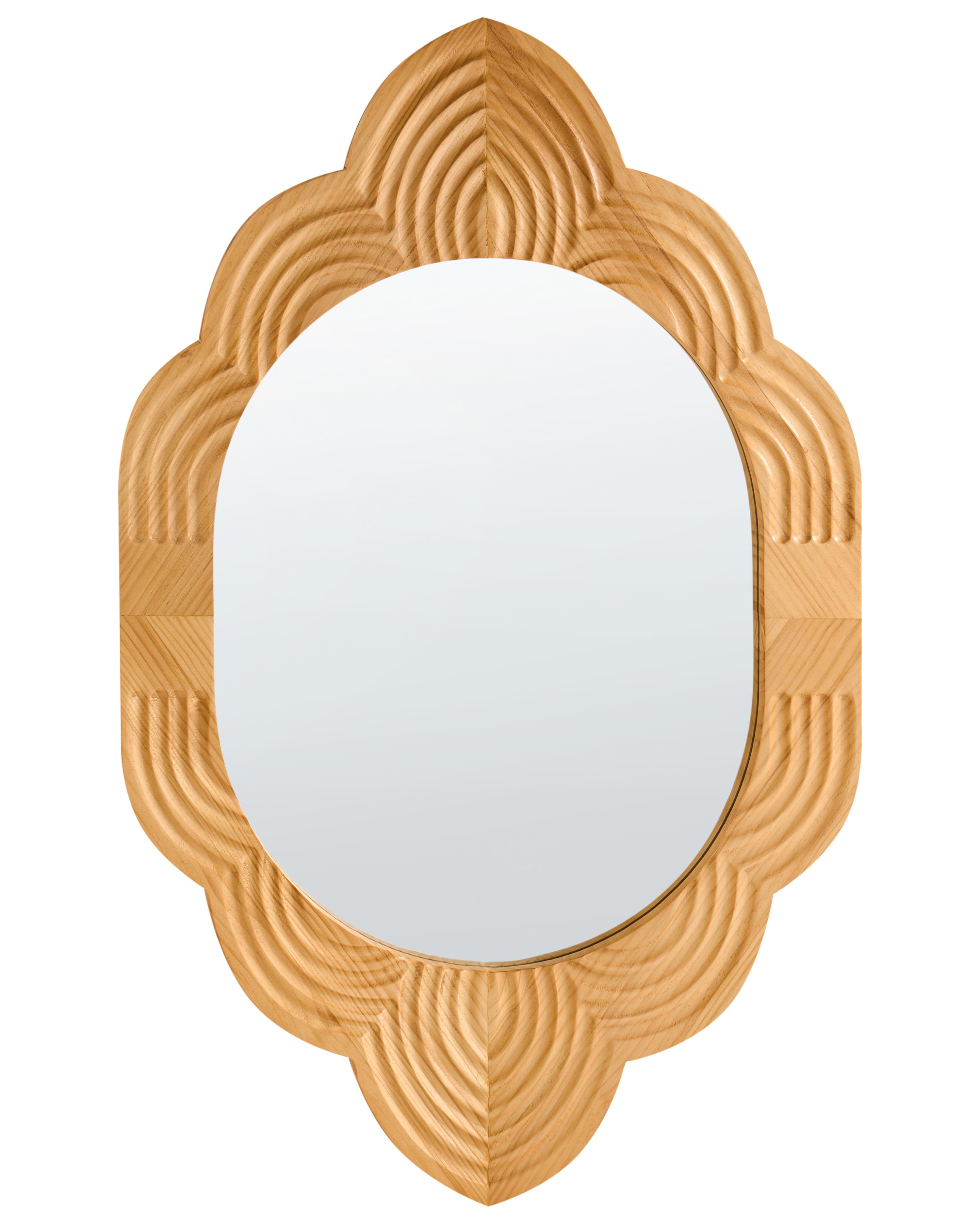 Wall Mirror FRESVILLE 62 cm 100 cm Pine Wood Light Brown