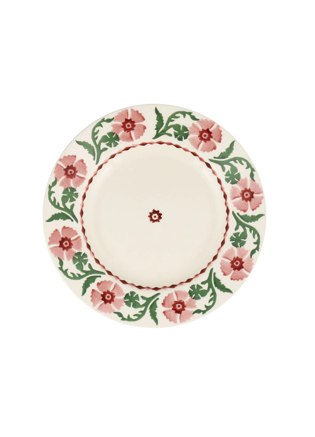 Pink Carnation Medium Dinner Plate, 8.5 Inch