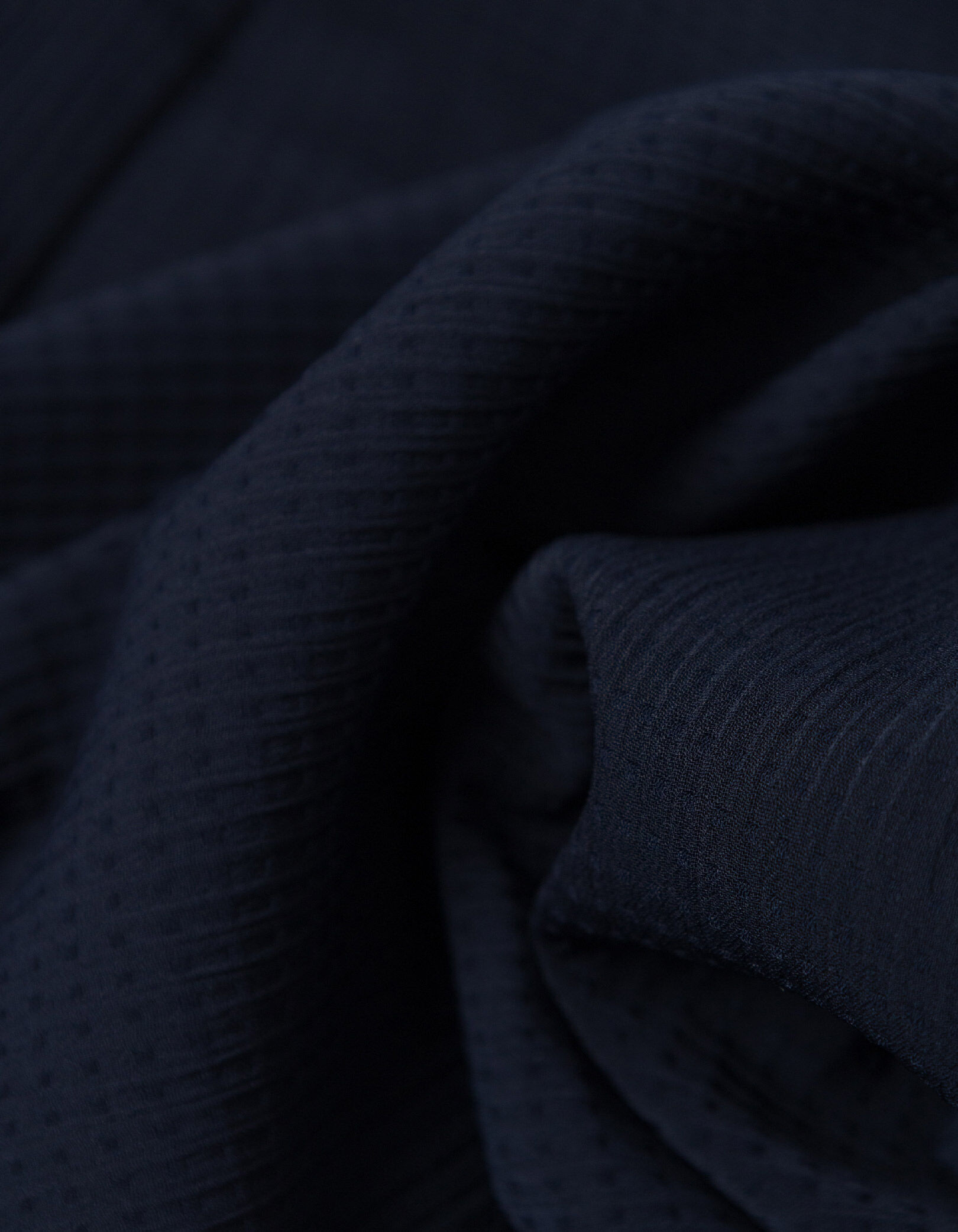 Chemise slim marine seersucker DRY FAST Homme