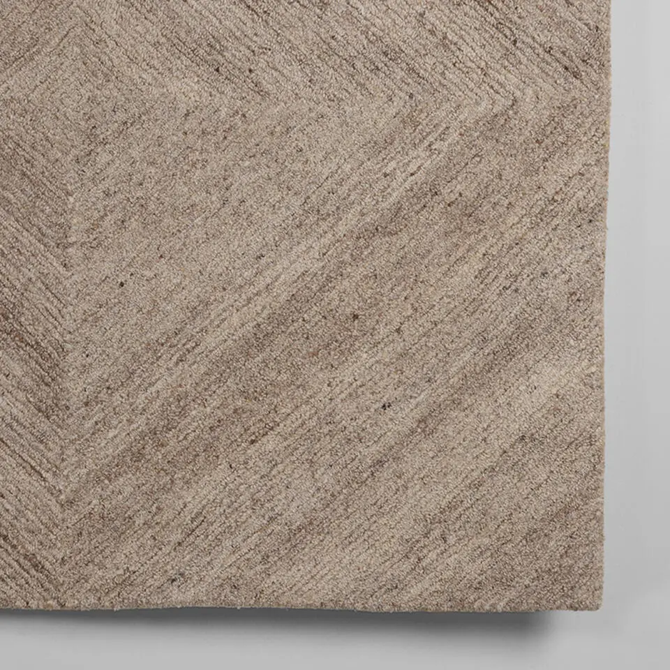 LABEL51 Vloerkleden Blendy - Taupe - Wol- 160x230cm