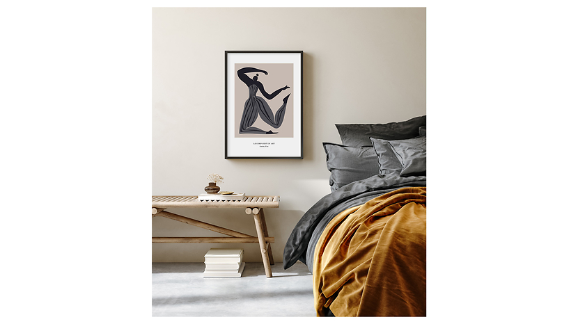 Obraz w ramie Abstract Woman Shape No.1 53x73 cm