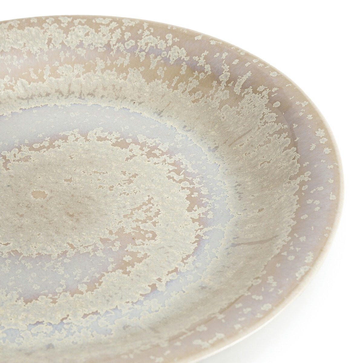 Lot de 4 assiettes plates grès émaillé, Celestial
