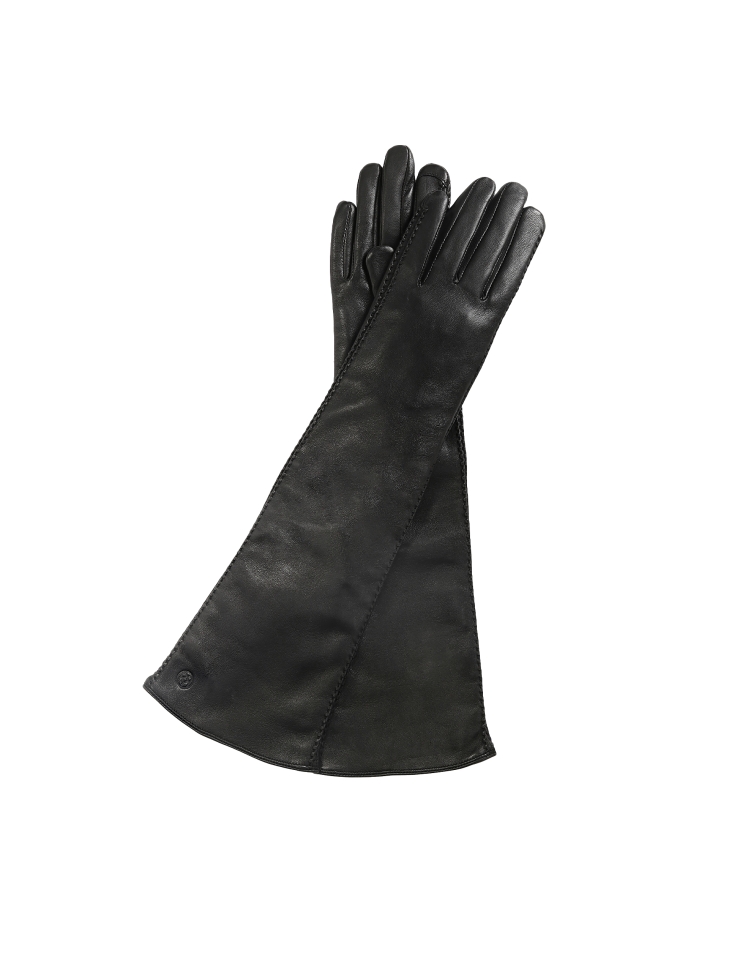 Long leather gloves
