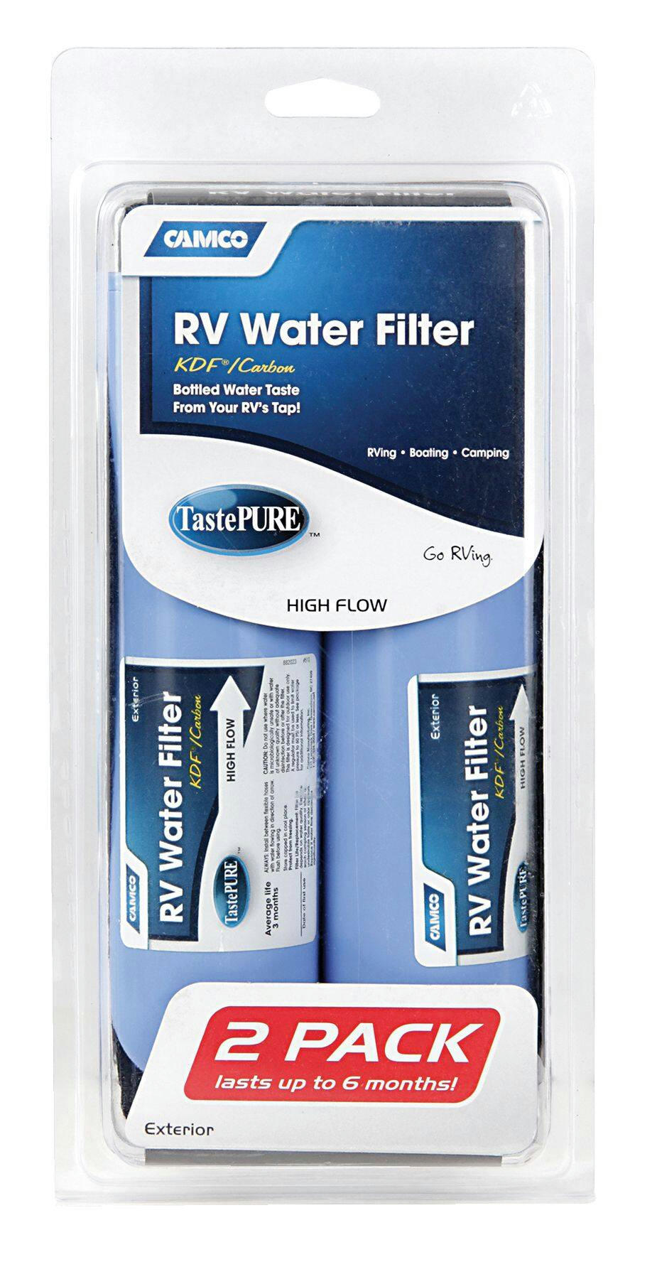 CAMCO TastePURE RV Water Filter, 2-pk