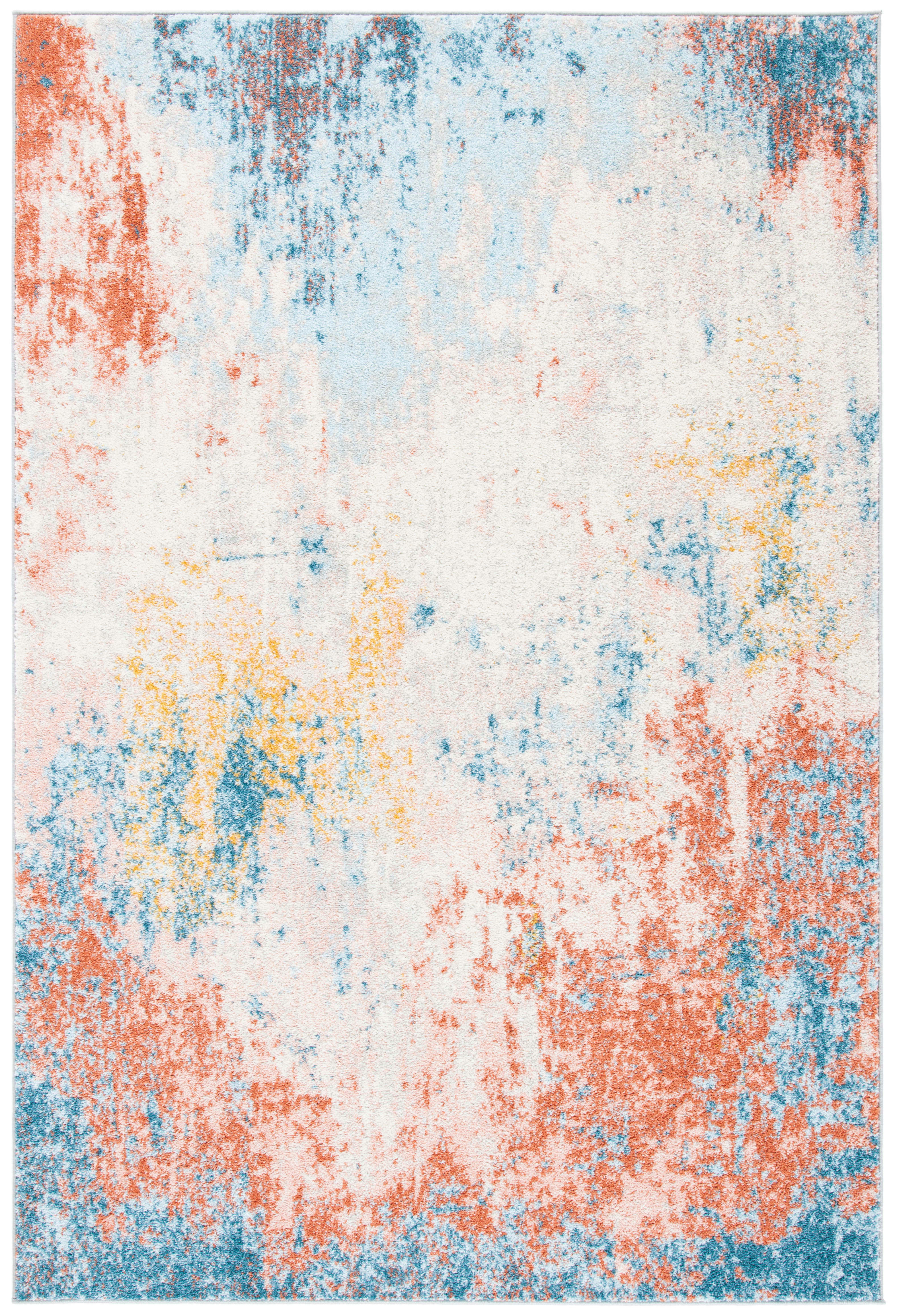 TULUM - Tapis de salon interieur en ivoire & rose, 160 x 229 cm