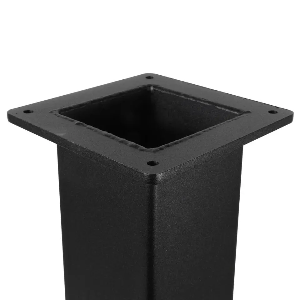 Zwarte Tafelpoot Vierkant - 80 x 80 x 720 mm