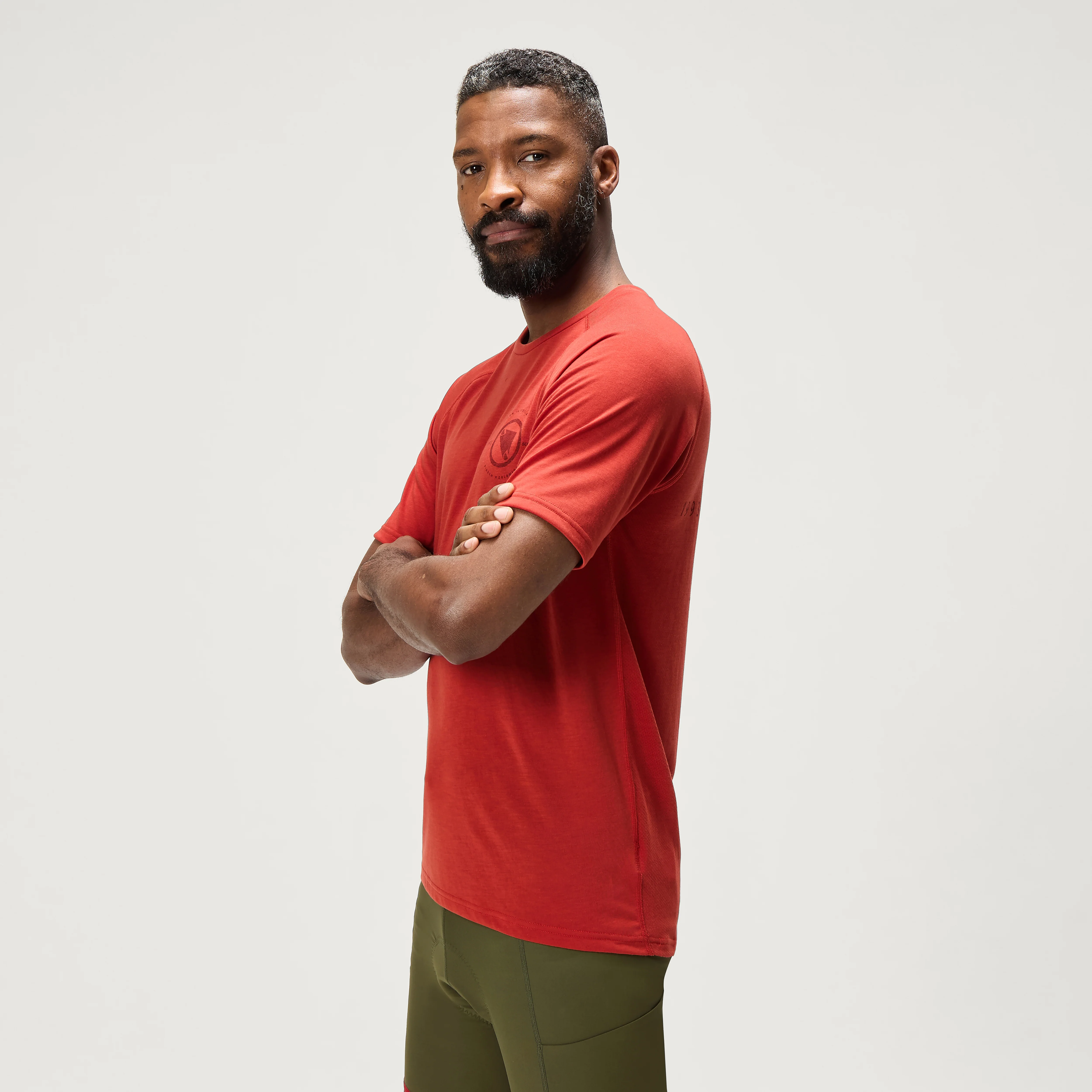 Men's Loop S/S Tech Tee - Brick Red
