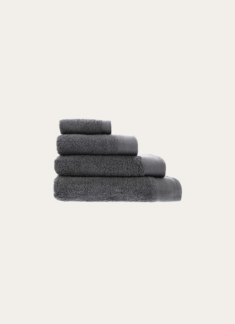 SERVIETTE DE TOILETTE UNIE EN COTON 500GR ARDOISE