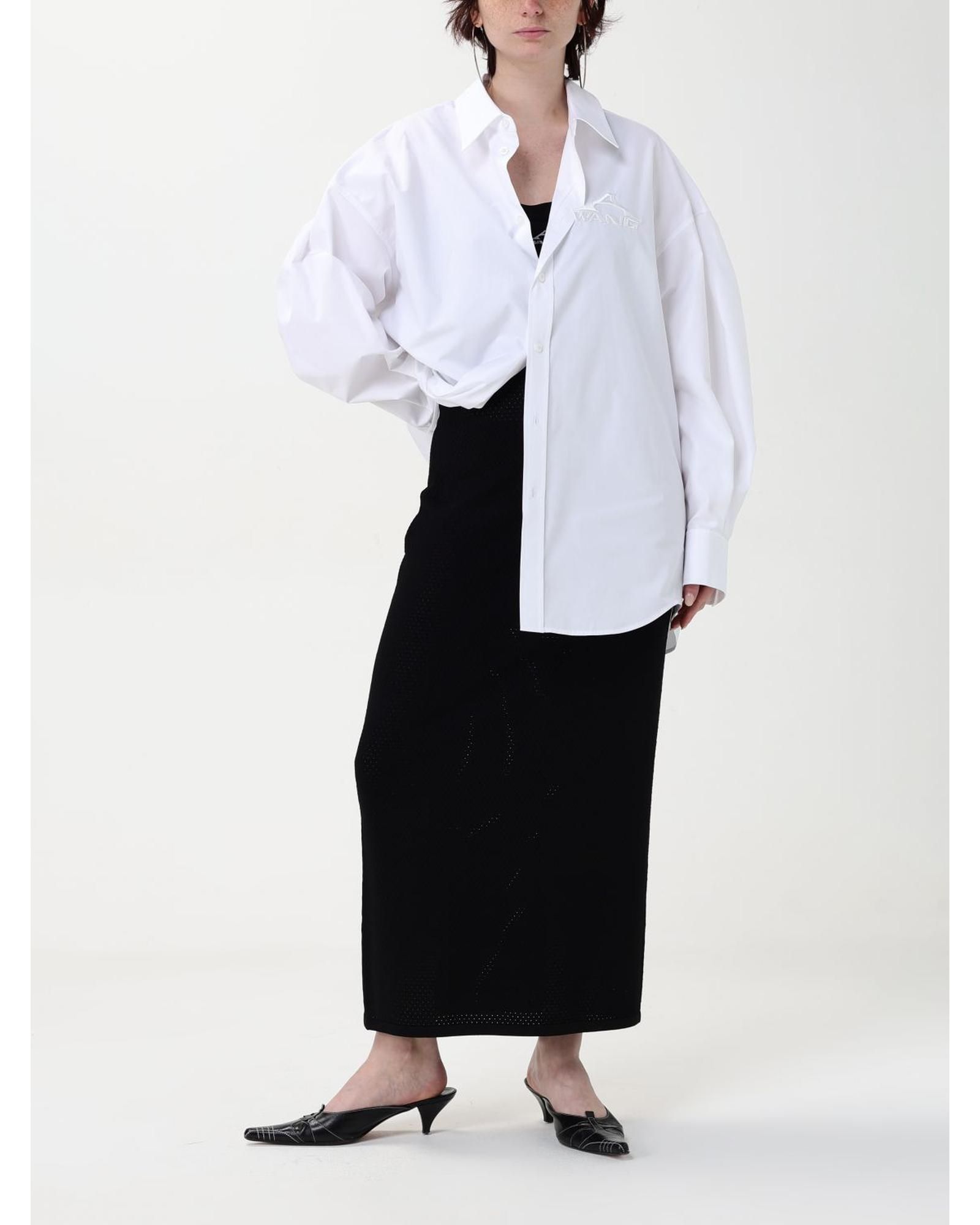 Alexander Wang Oversized Poplin Shirt Wo - White