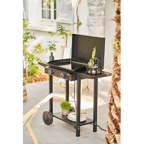 Capot acier noir pour plancha Base 60 cm Forge Adour