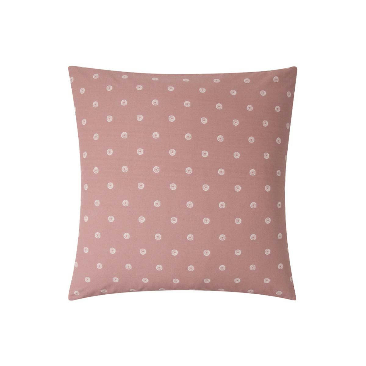 EMIKO - Taie d'oreiller imprimée en bambou rose 63x63