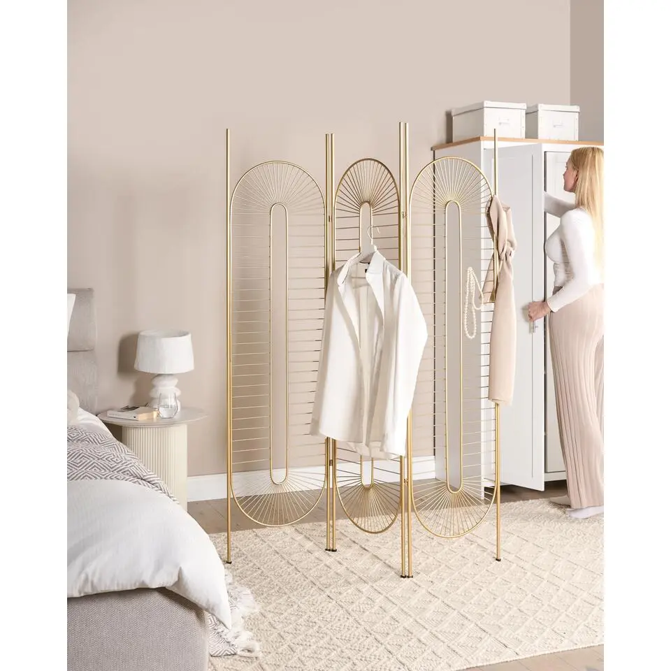 NOALE - Kamerscherm - Goud - Metaal