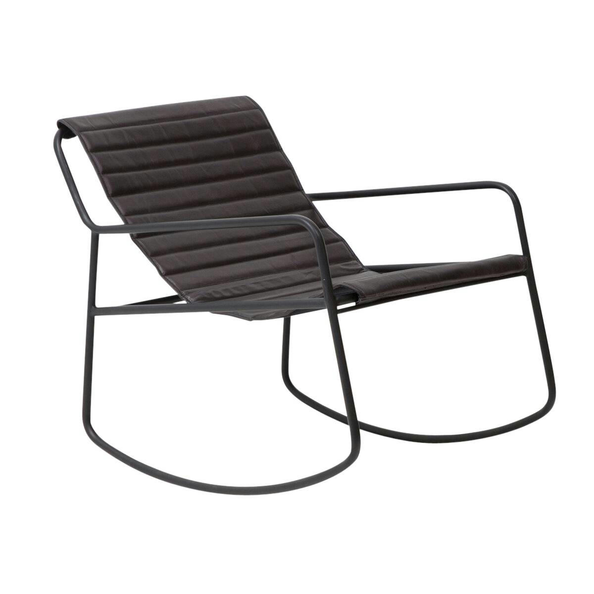 SYDNEY - SYDNEY - Rocking chair industriel noir