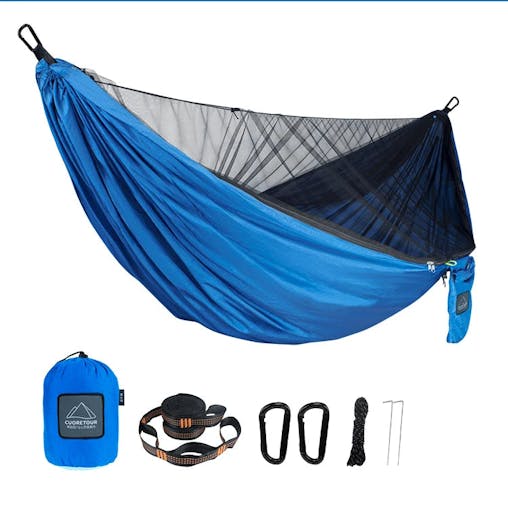 NNEOBA Camping Hammock with Net (290x140cm)