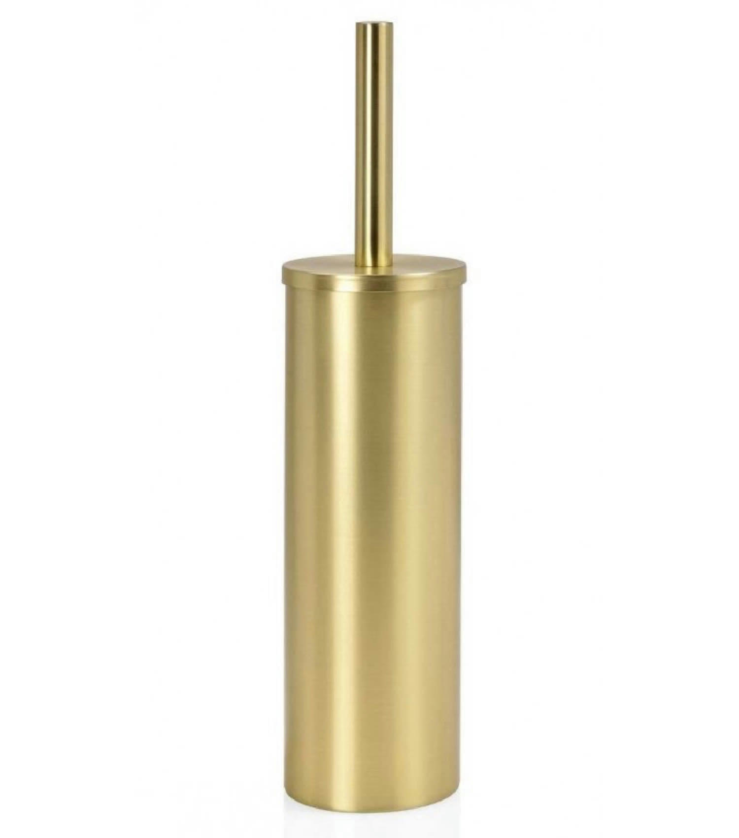 - Brosse WC en métal doré H40,5cm