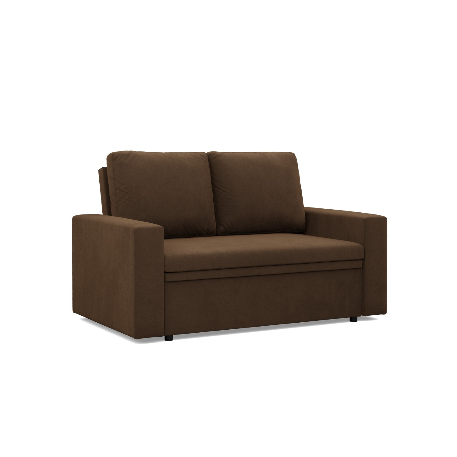 SOFA KANAPA rozkładana z funkcją spania brązowa