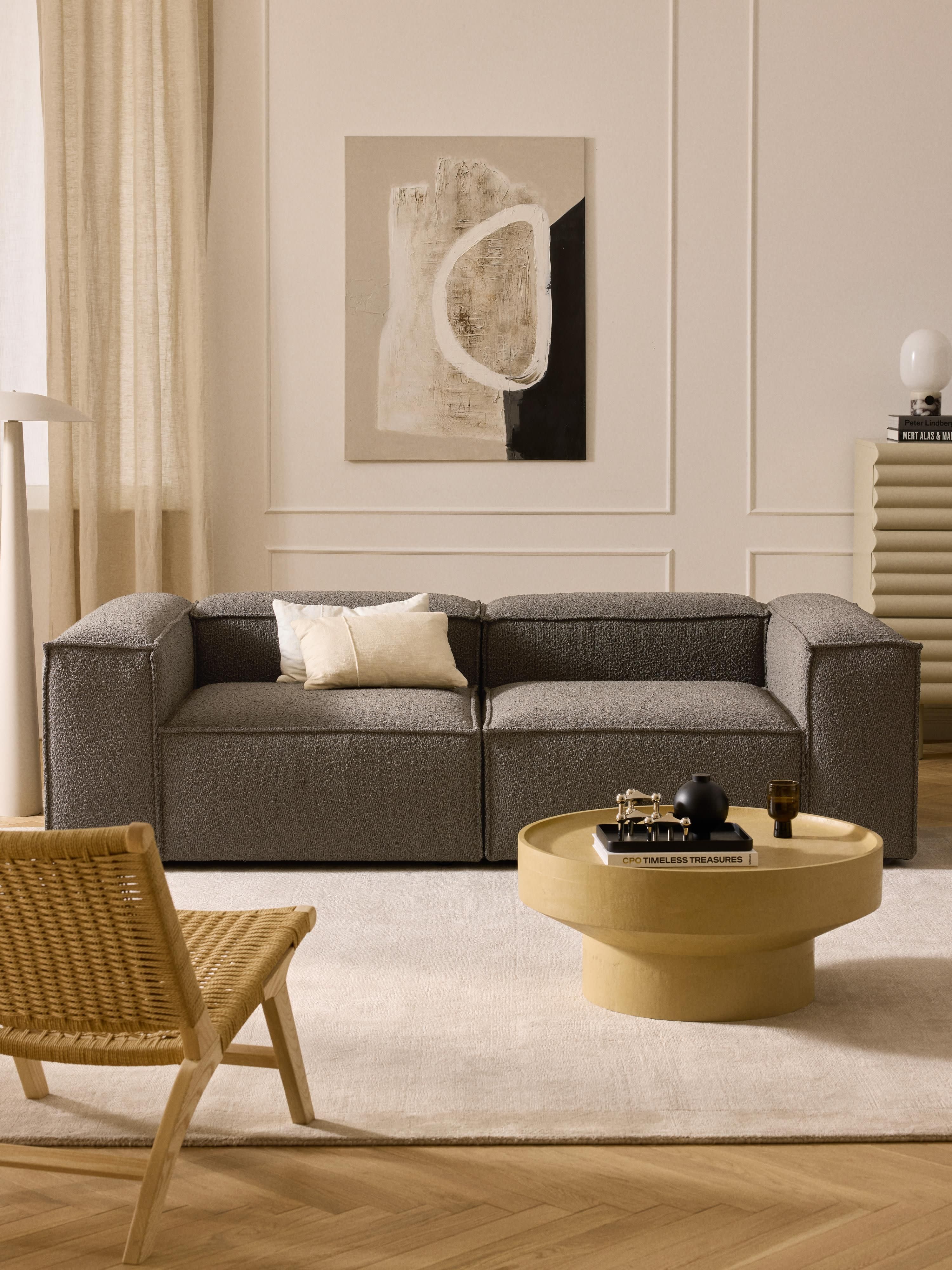Modulares Sofa Lennon (3-Sitzer) aus Bouclé