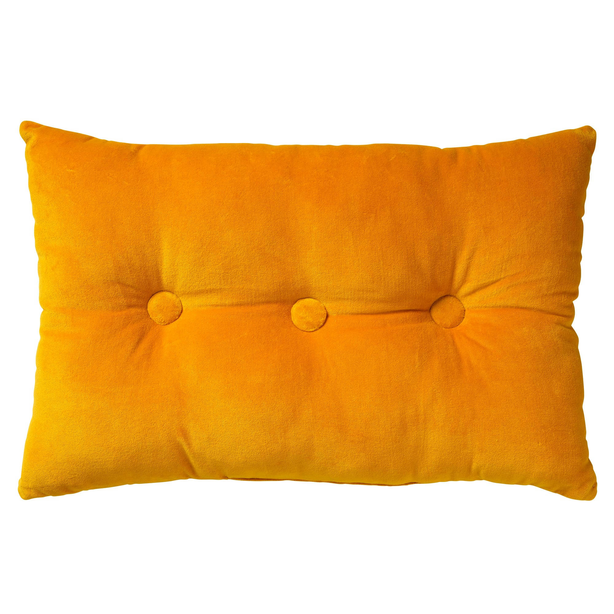 VALERIE - Coussin - jaune en velours 40x60 cm uni
