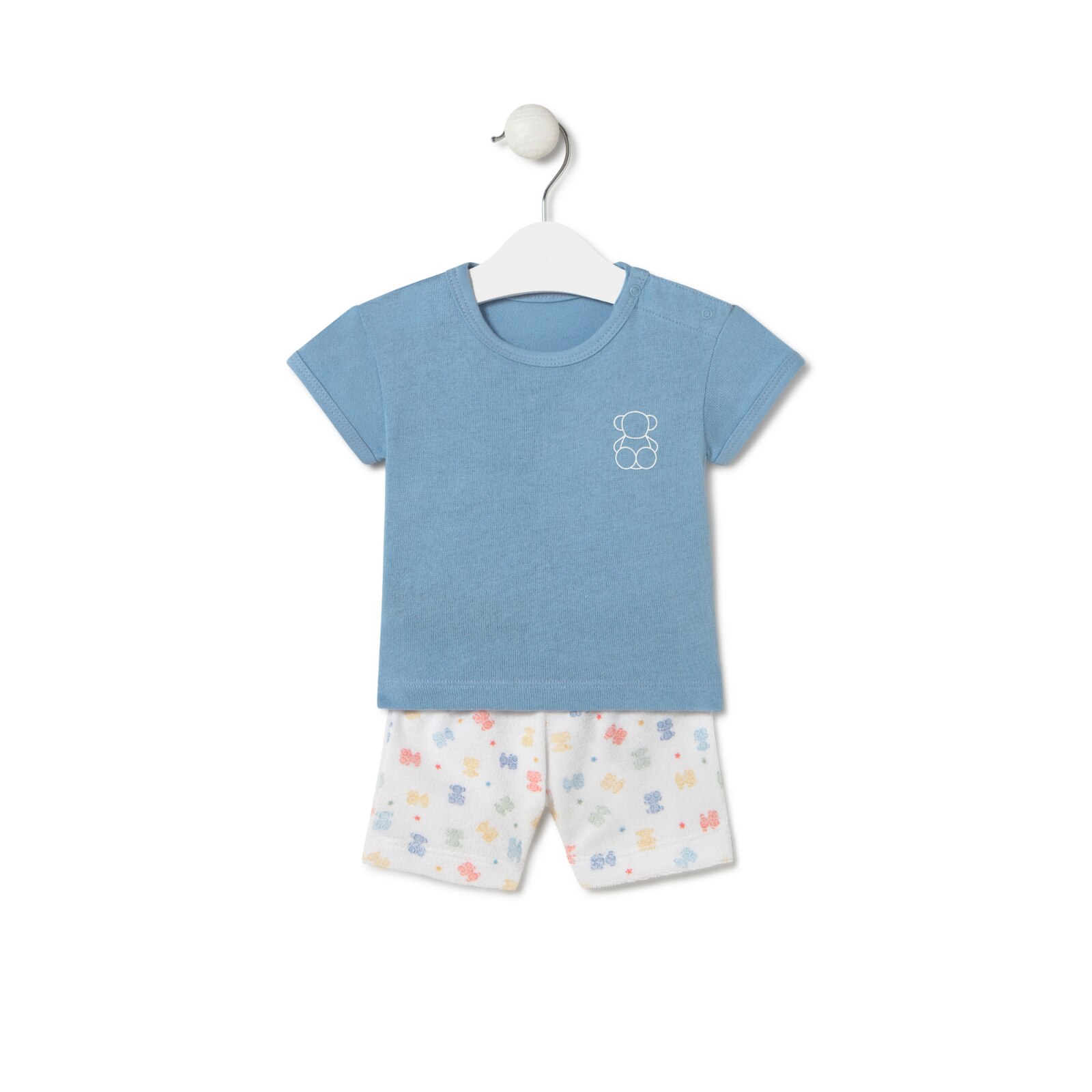 Conjunto de bebé niño Star azul celeste