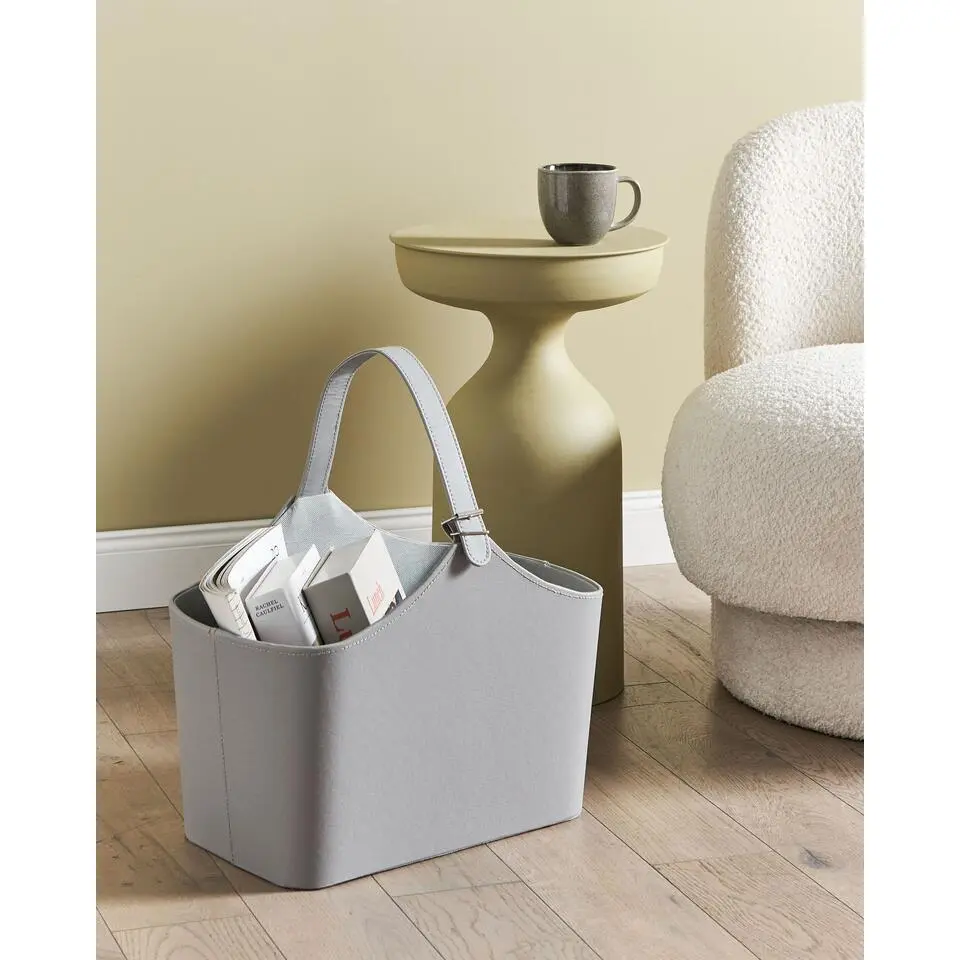 ELAM - Opbergmand - Grijs - Kunstleer