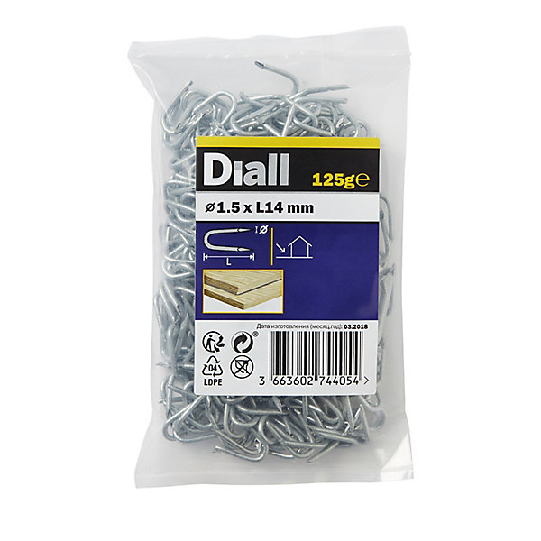 Crampillons en acier galvanisé 1,5x14 - 125g