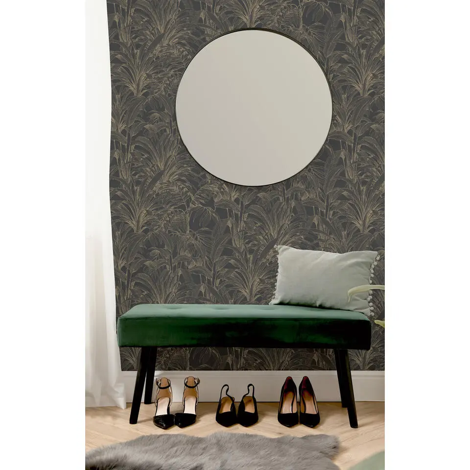 Dutch Wallcoverings - Asperia- Aliare zwart/zilver - A51403