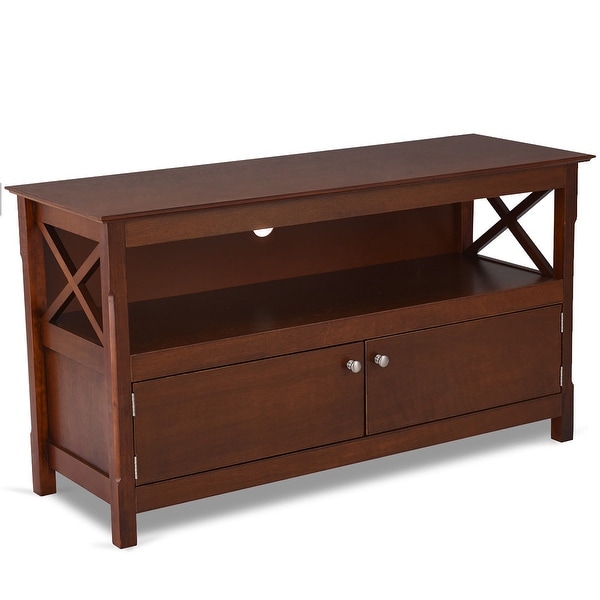 Wooden TV Stand Entertainment Center for TV up to 50"