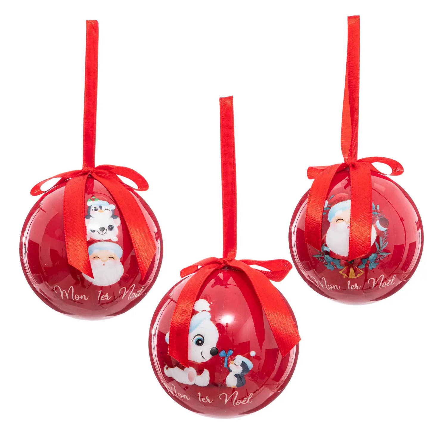 Bombki z papieru dla dzieci, Ø 7,5 cm
