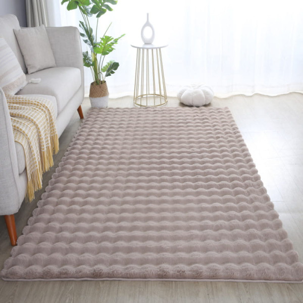 Dywan pluszowy Ambiance 3D beżowy 80 cm x250 cm