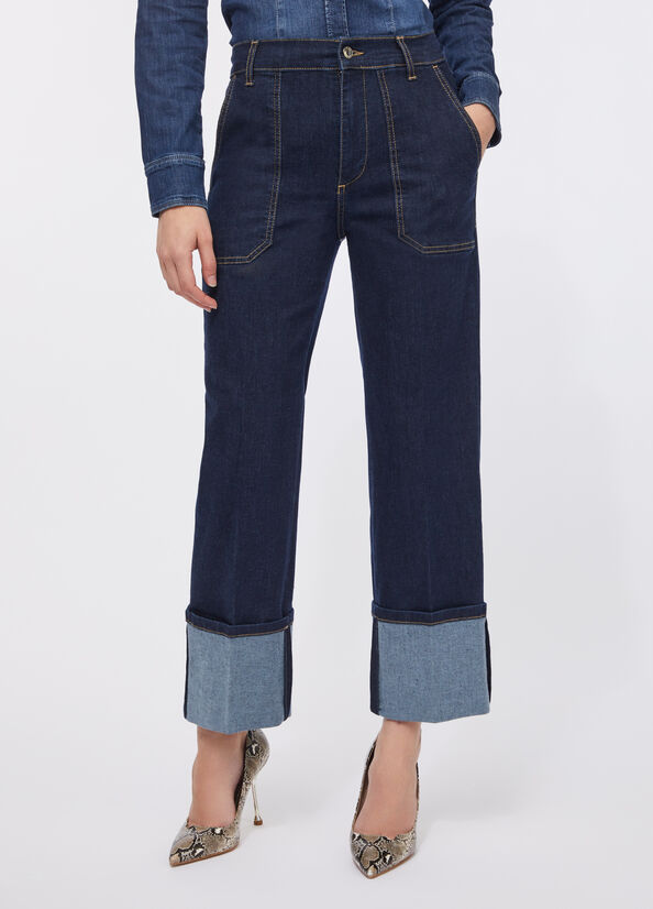 Jeans straight cropped