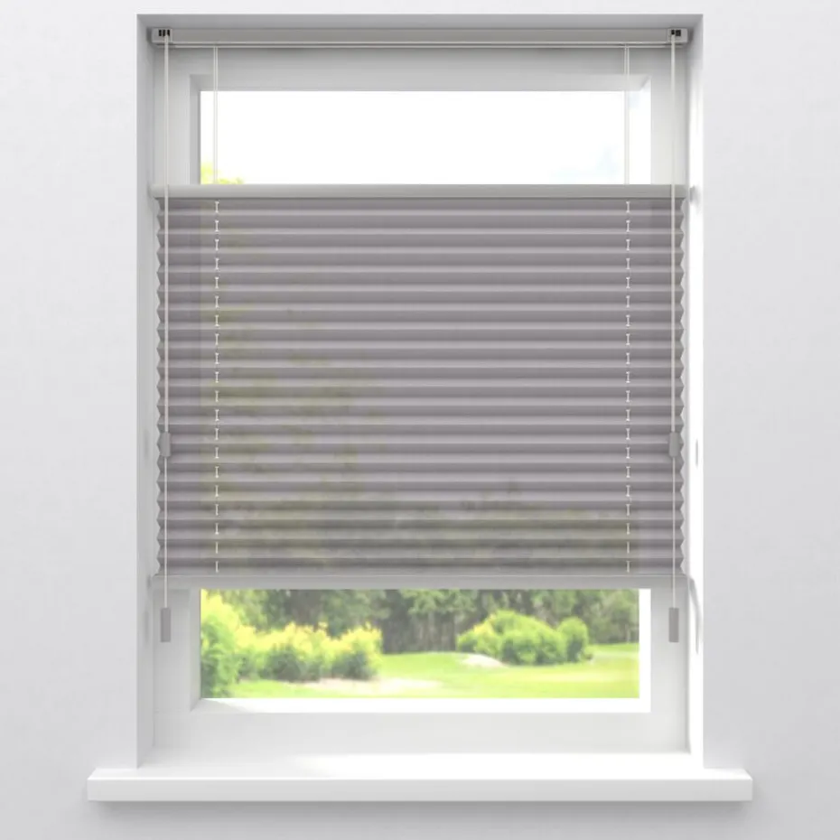 Kwantum Plisségordijnen | Fenstr Plissé Lise  Lichtdoorlatend Grijs