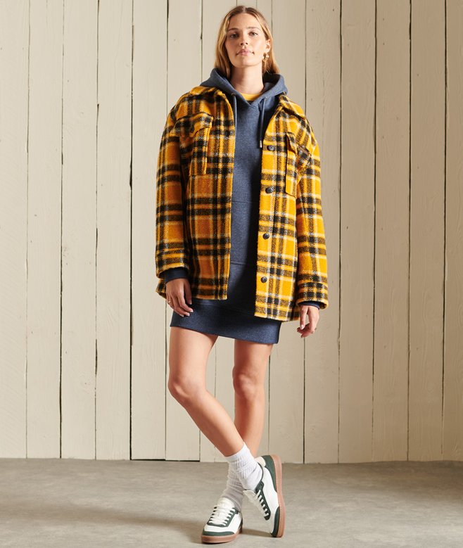 Vintage Logo Embroidered Hoodie Dress