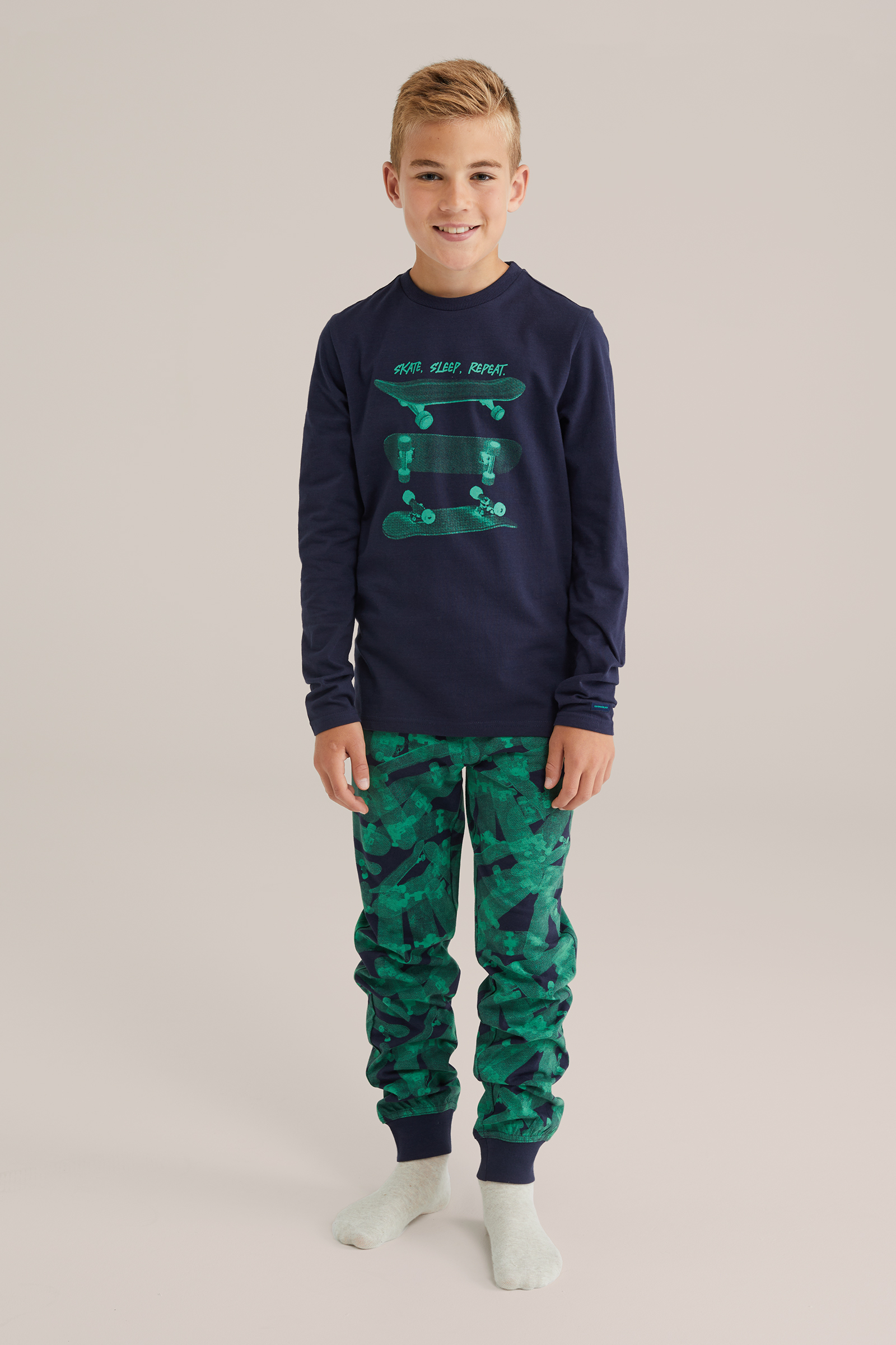 Jongens Pyjama met opdruk