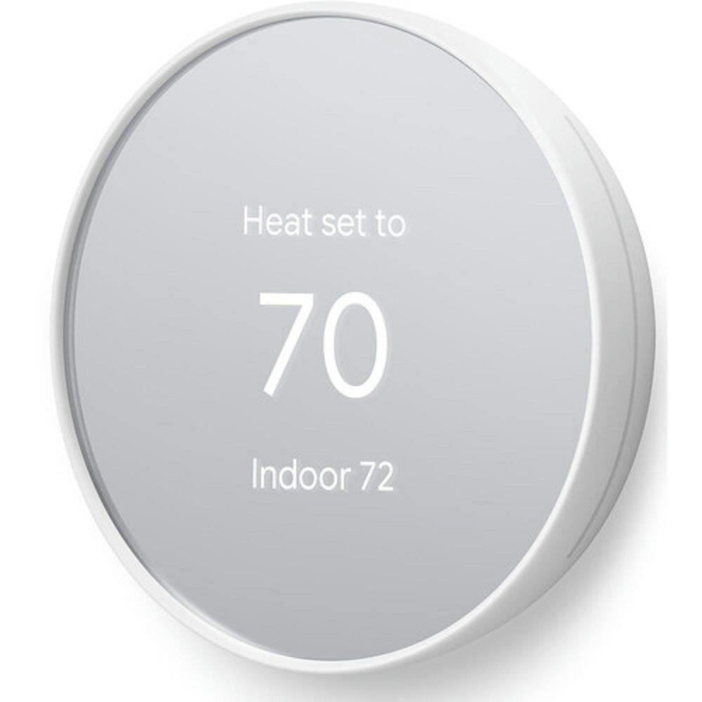 Google Nest Wi-Fi Connected Smart Thermostat, Snow
