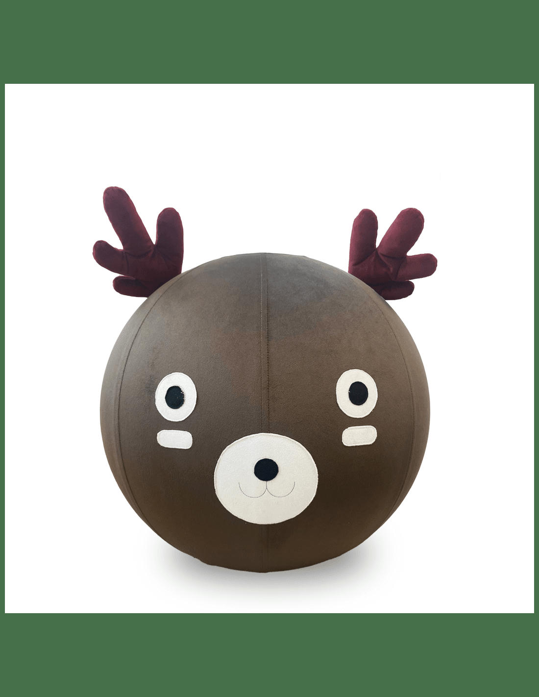 JUMBO CELESTE - Balle d'assise gonflable 55cm enveloppe tissu animal renne