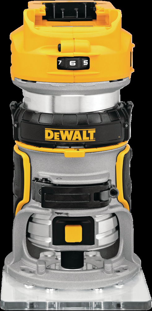 DEWALT DCW600B 20V MAX XR Variable Speed 1-1/2 HP Brushless Cordless Compact Router, Tool Only
