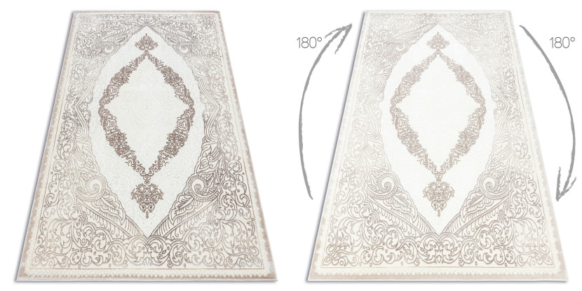 Dywan CORE 8111 Ornament Vintage - Strukturalny, dwa poziomy 120x170 cm