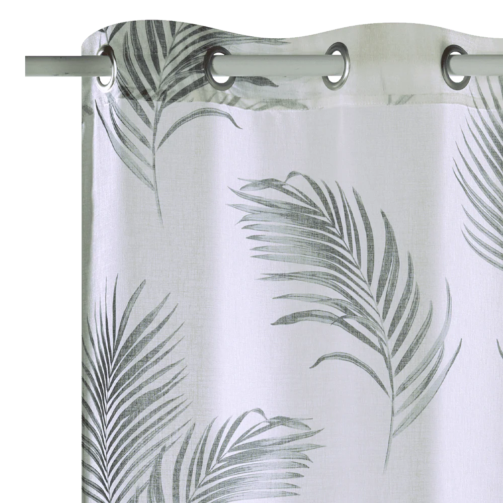 Voilage OMBRA coloris vert tilleul 140 x 240 cm