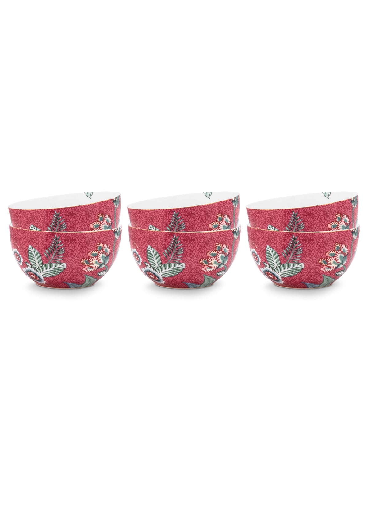 Pip Studio - Flower Festival Kommen - Servies set van 6 - 12cm