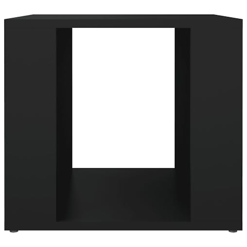 NNEVL Bedside Table Black 41x40x36 cm Engineered Wood