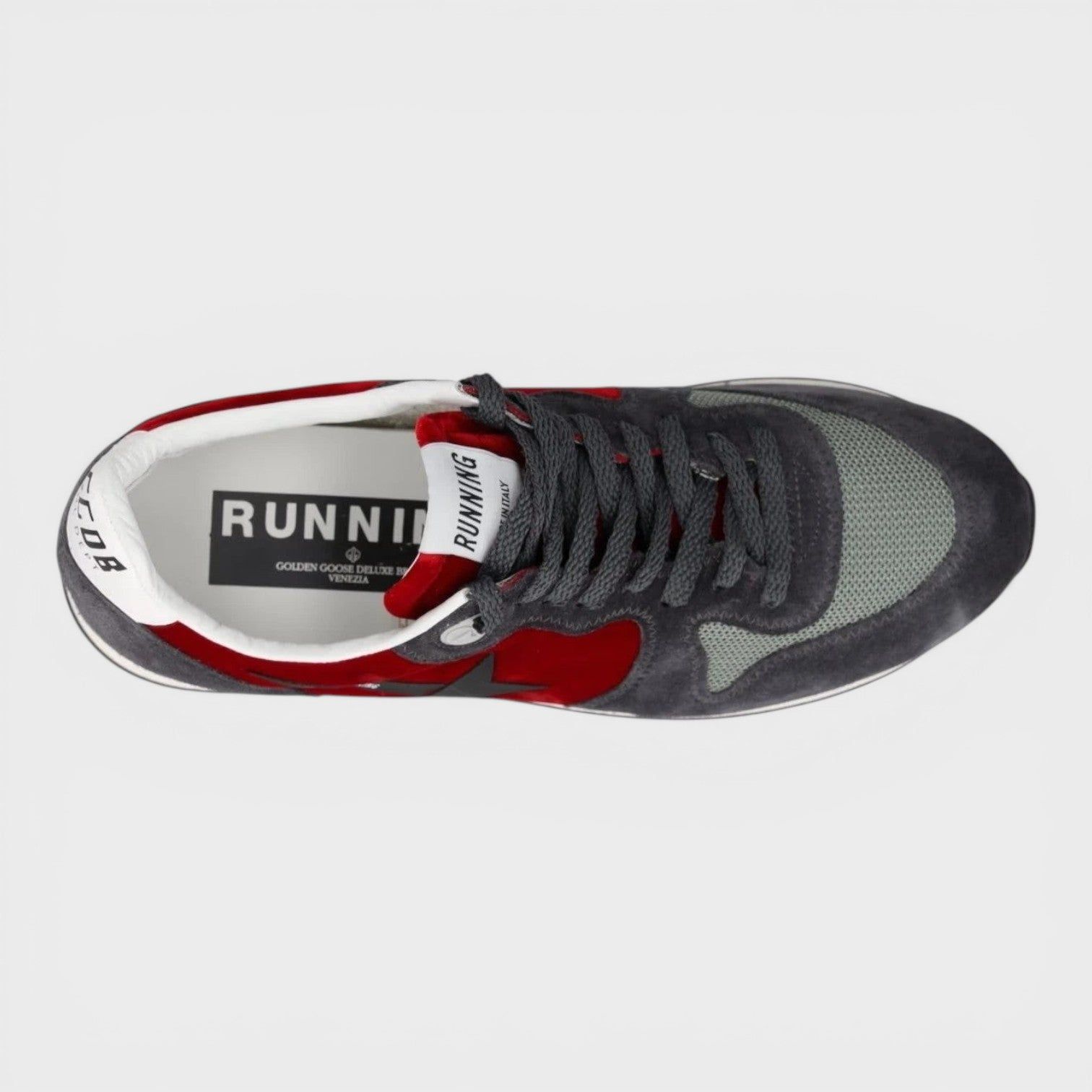 Golden Goose Running Col P3 Star Red Velvet Black