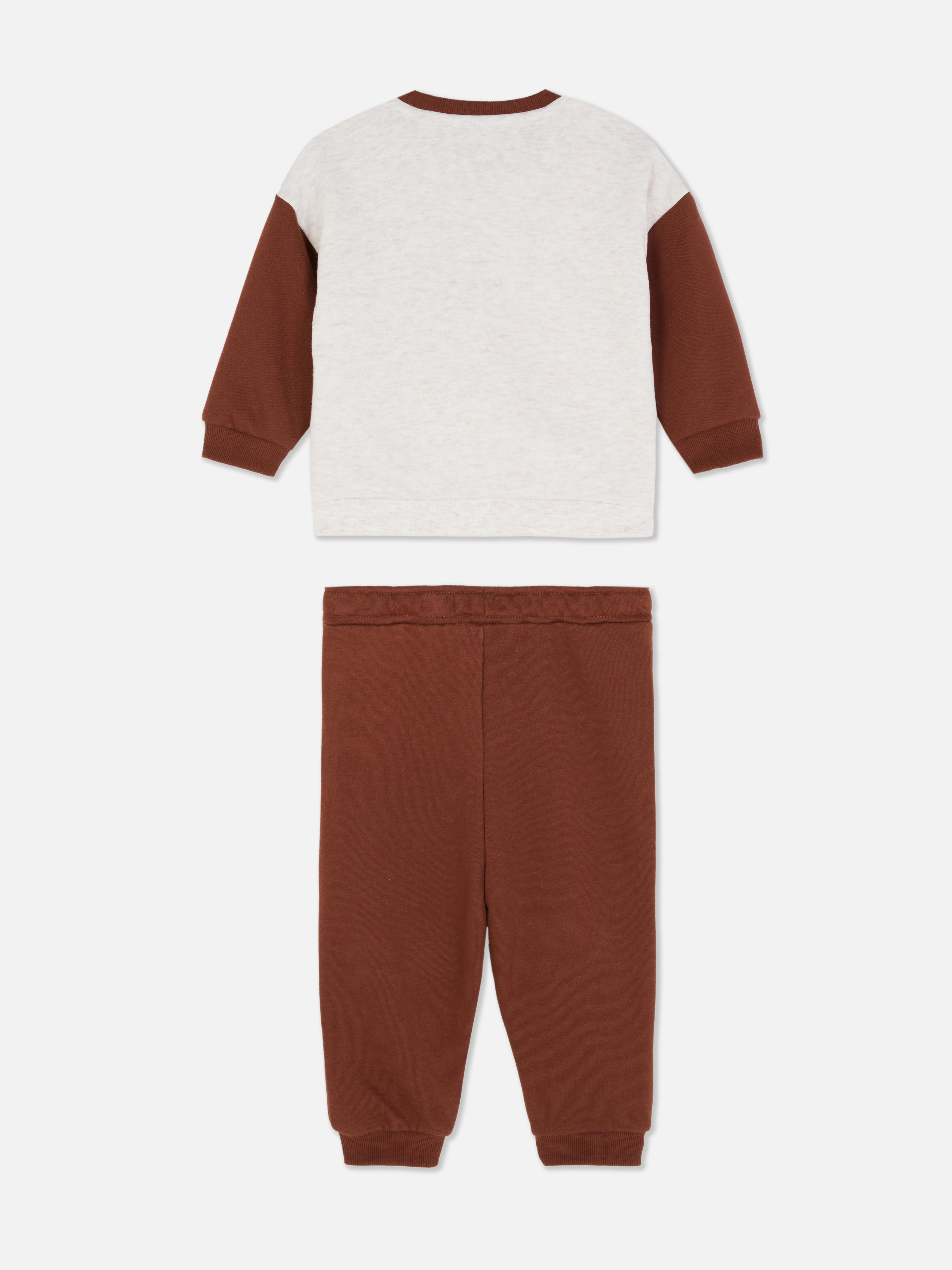 Bear Raglan Sweatshirt and Joggers Set