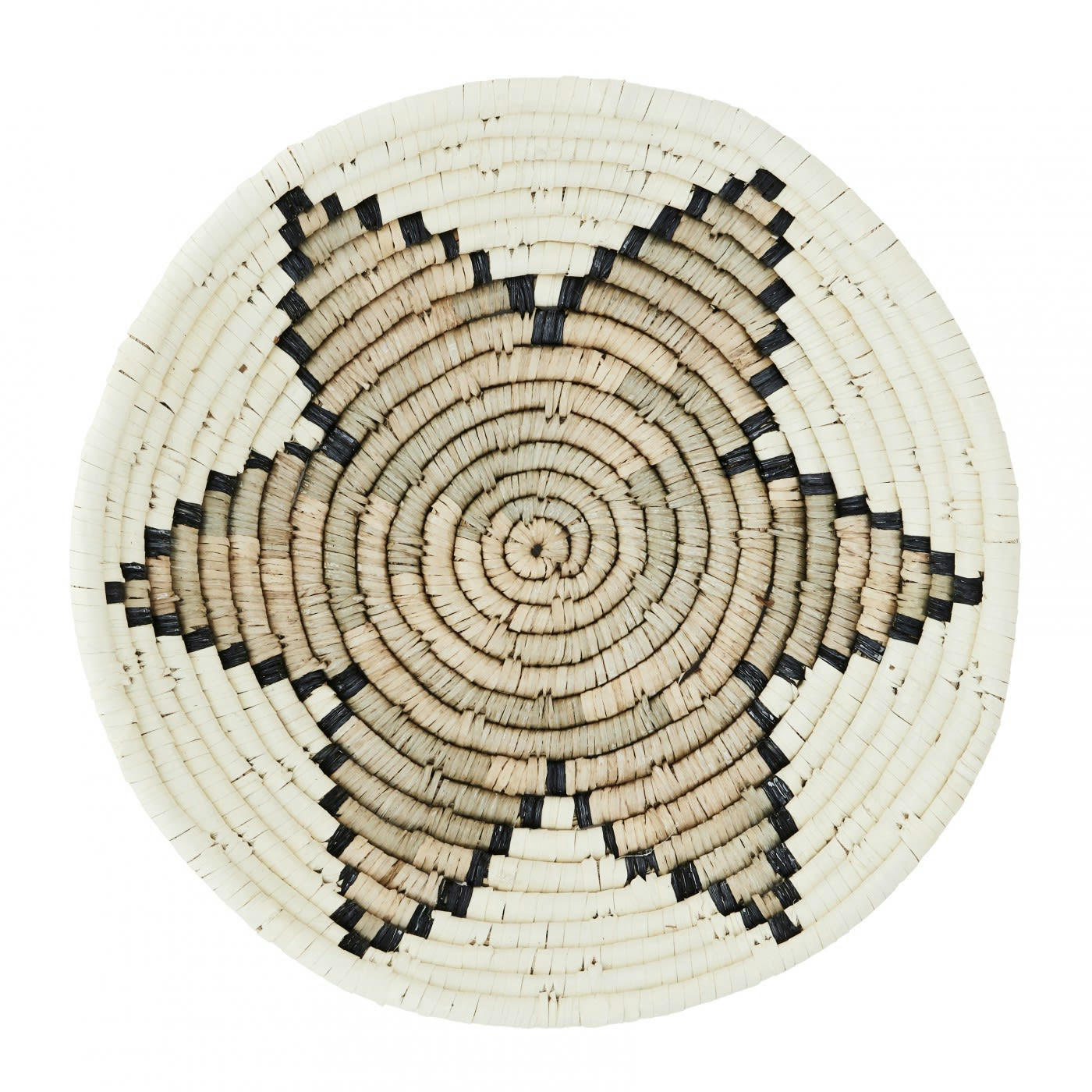 JONC - Corbeille en jonc écru