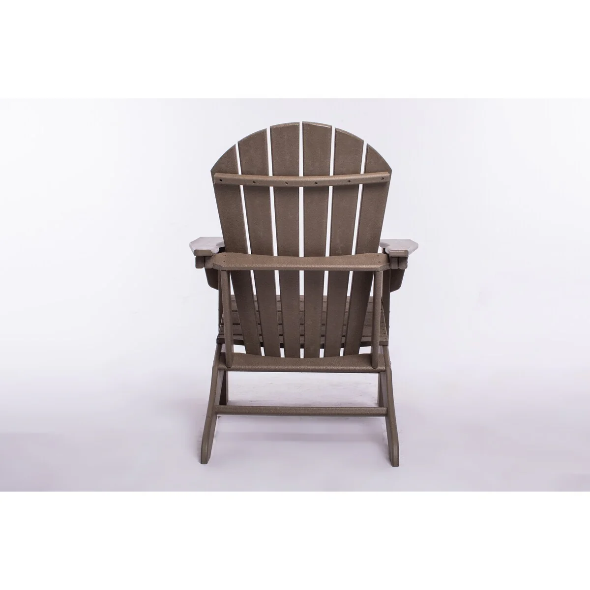 Dark Brown HDPE Resin Wood Adirondack Chair
