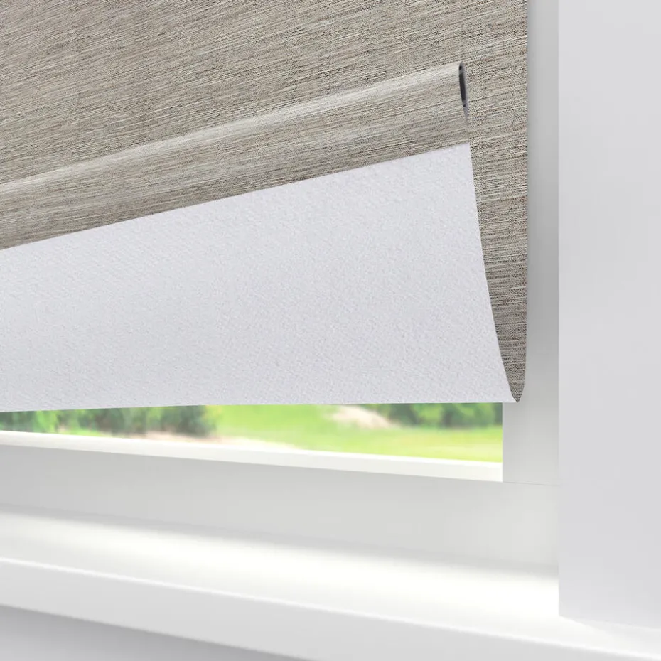 Kwantum Rolgordijnen | Rolgordijn Huib  Verduisterend Greige