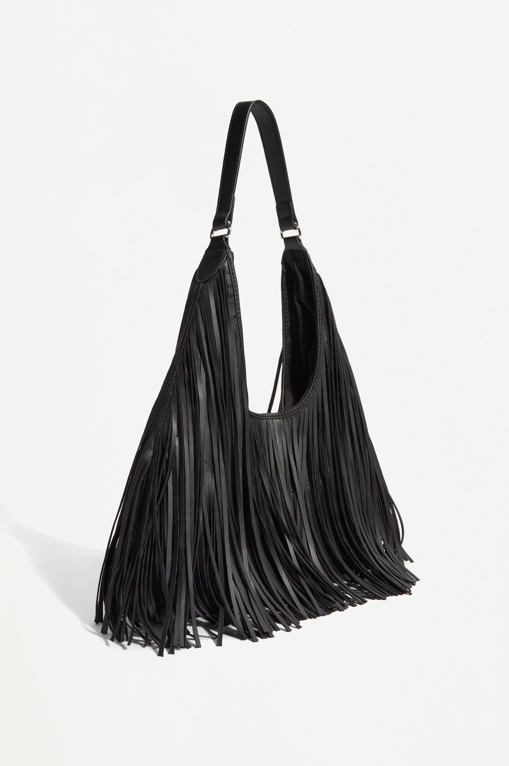 Bolso de hombro flecos