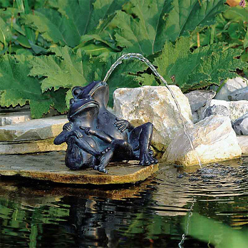 Fontaine deux grenouilles - 22 cm