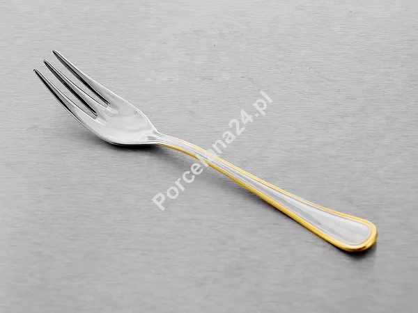 Komplet 6 widelczyków do ciasta 15 cm Pintinox 1929 - Sirio (2.5 mm) złocony GIFT BOX