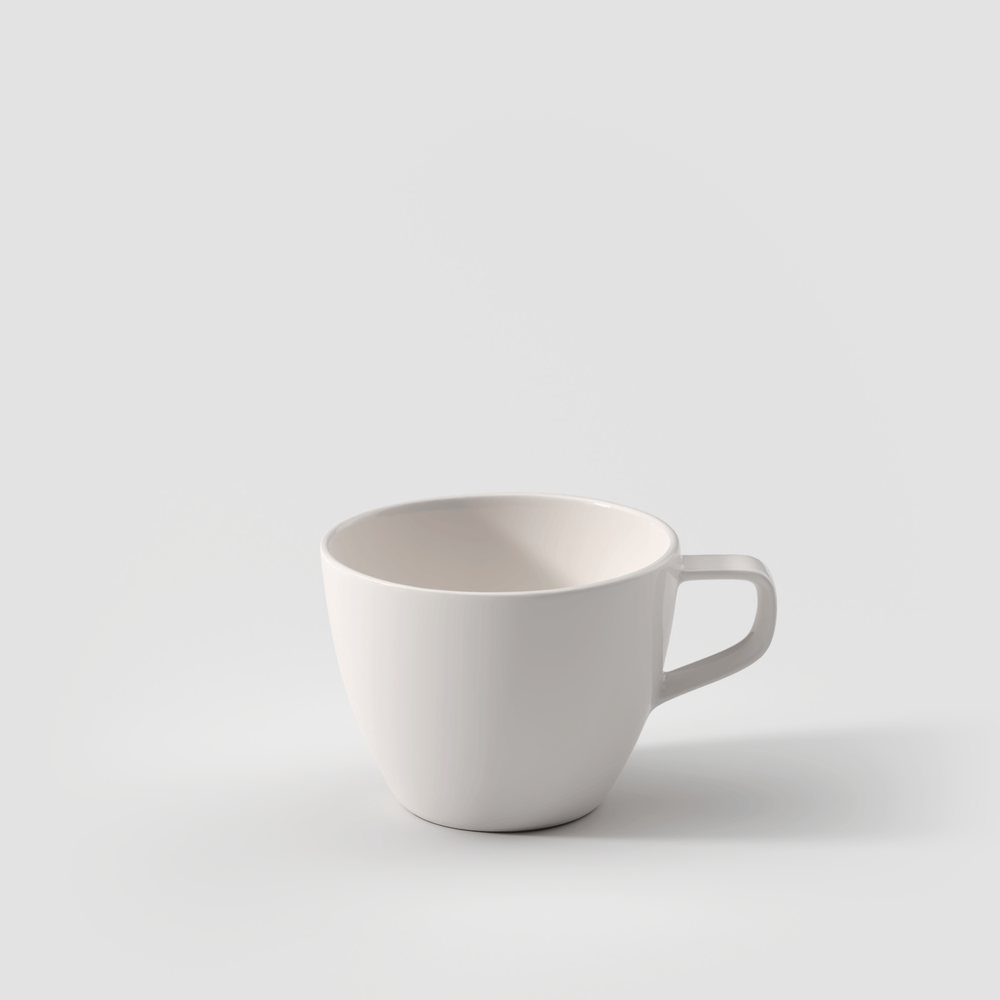 Artesano Coffee cup - White, 5.8 oz, Premium Porcelain